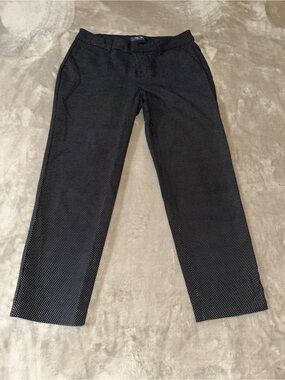 Old Navy Harper Mid-Rise Black Microdot Chinos 4 Regular
